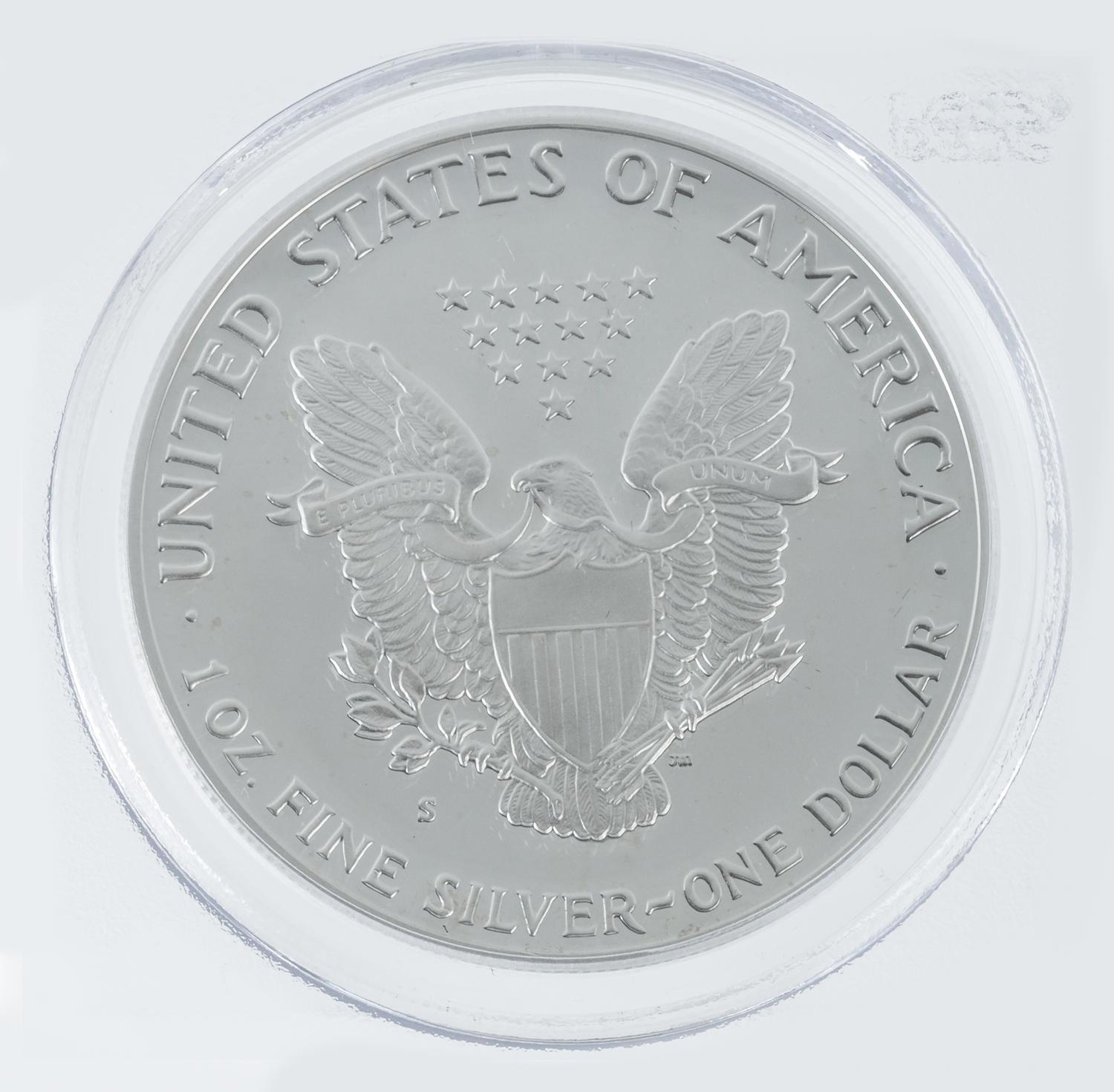A United States 1986-S Silver Eagle $1 Proof