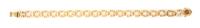 A 14 Karat Yellow Gold Nugget Link Bracelet, 13.70 dwts.