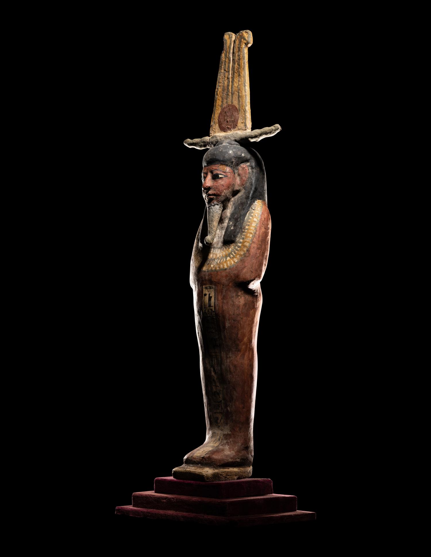 An Egyptian Polychrome Wood Ptah-Sokar-Osiris