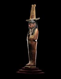 An Egyptian Polychrome Wood Ptah-Sokar-Osiris