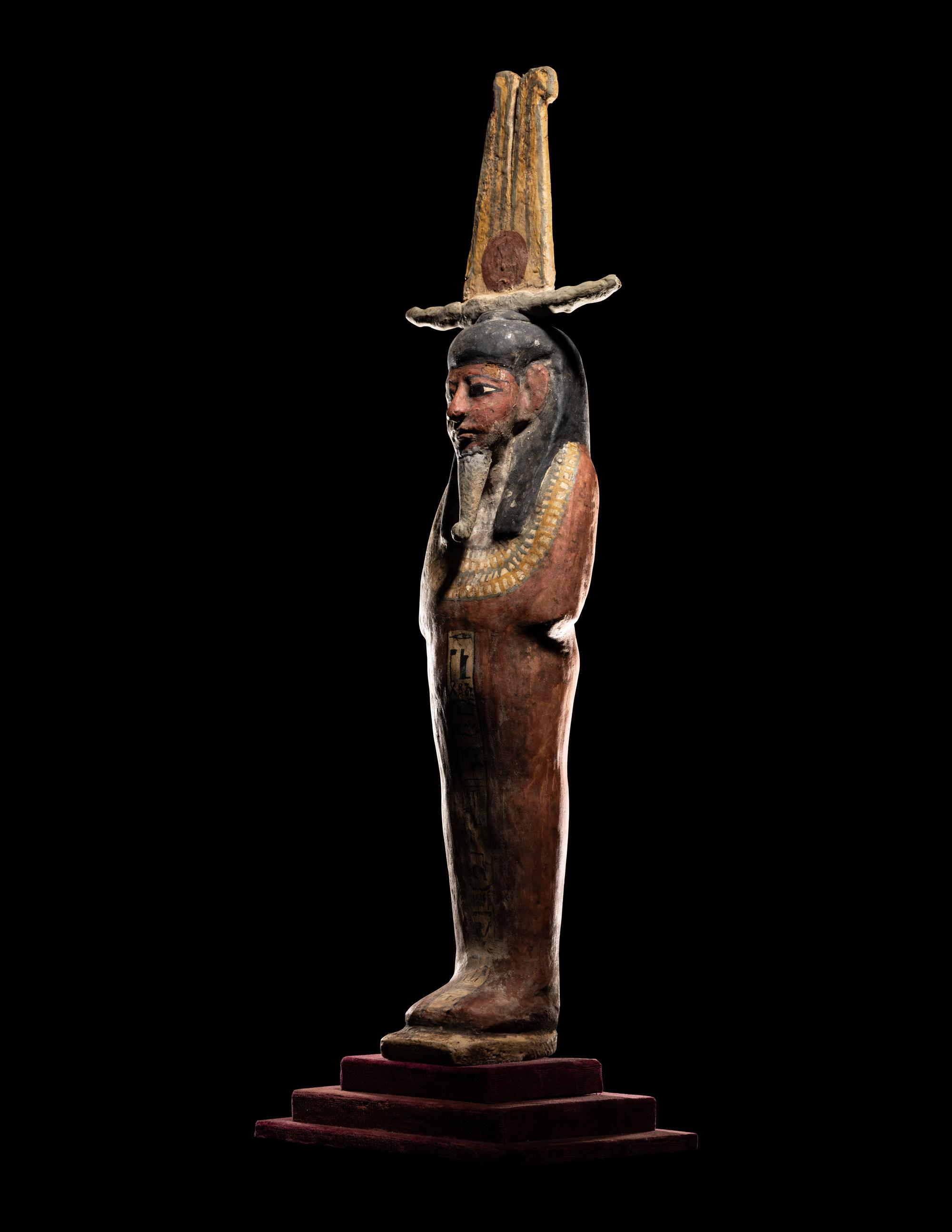 An Egyptian Polychrome Wood Ptah-Sokar-Osiris