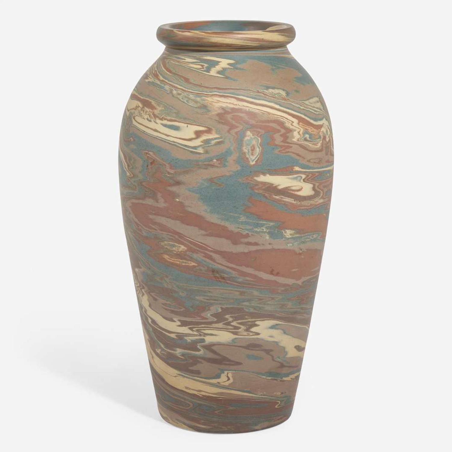 Niloak (American, active 1909-1946) Two Mission Ware Floor Vases, USA, circa 1910s-1920s