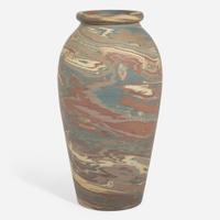 Niloak (American, active 1909-1946) Two Mission Ware Floor Vases, USA, circa 1910s-1920s