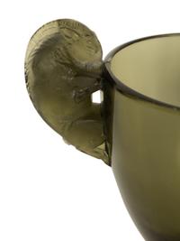 A René Lalique Smokey Gray Beliers Vase — Circa 1925