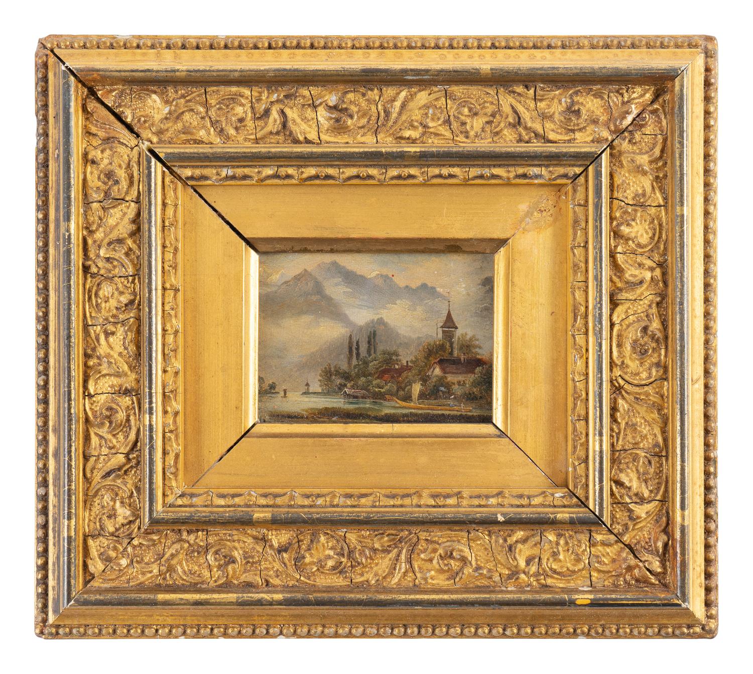 Four Italian Landscape Miniatures — LATE 19TH CENTURY