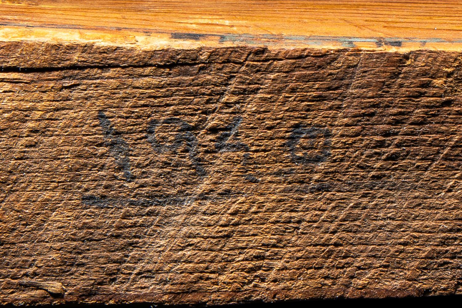 An Egyptian Wood Sarcophagus Fragment