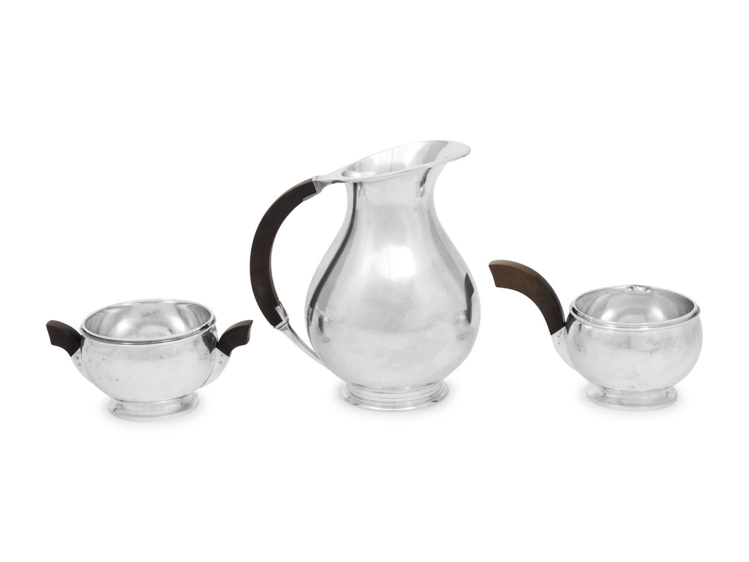 Three Danish Silver Table Articles