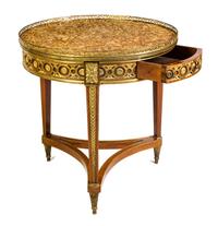 A Louis XVI Gilt Bronze Mounted Gueridon Height 30 x diameter 29 1/2 inches. — PROBABLY RUSSIAN, LATE 18TH/EARLY 19TH CENTURY