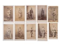 [CIVIL WAR]. A group of 26 CDVs of members of the 7th New York State Militia, Cos. G, H, K, and Engineers.