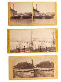 [CIVIL WAR]. A group of 25 stereoviews, highlighted by images of the US Navy Yard, Washington, DC, incl. monitors, and cannon, and views of St. Augustine, Florida.