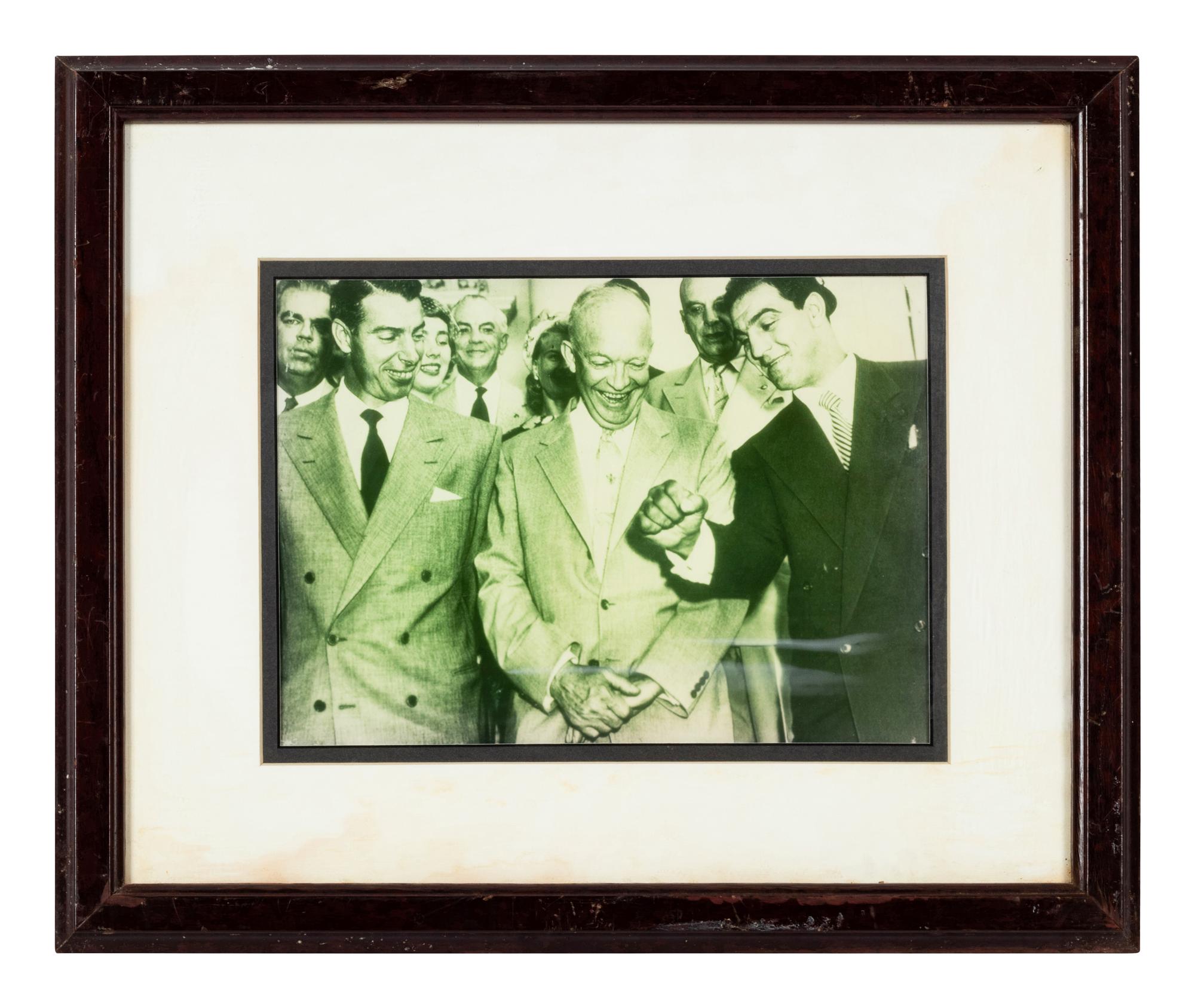 A Group of Six Photographs of Notable Politicians Formerly Displayed at Mike Ditka’s Restaurant