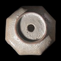 A Chinese Ge Type Octagonal Bowl, Ming Dynasty — 明 哥窯八方孔明盌