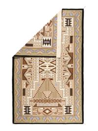 Navajo Roomsize Storm Pattern Weaving / Rug