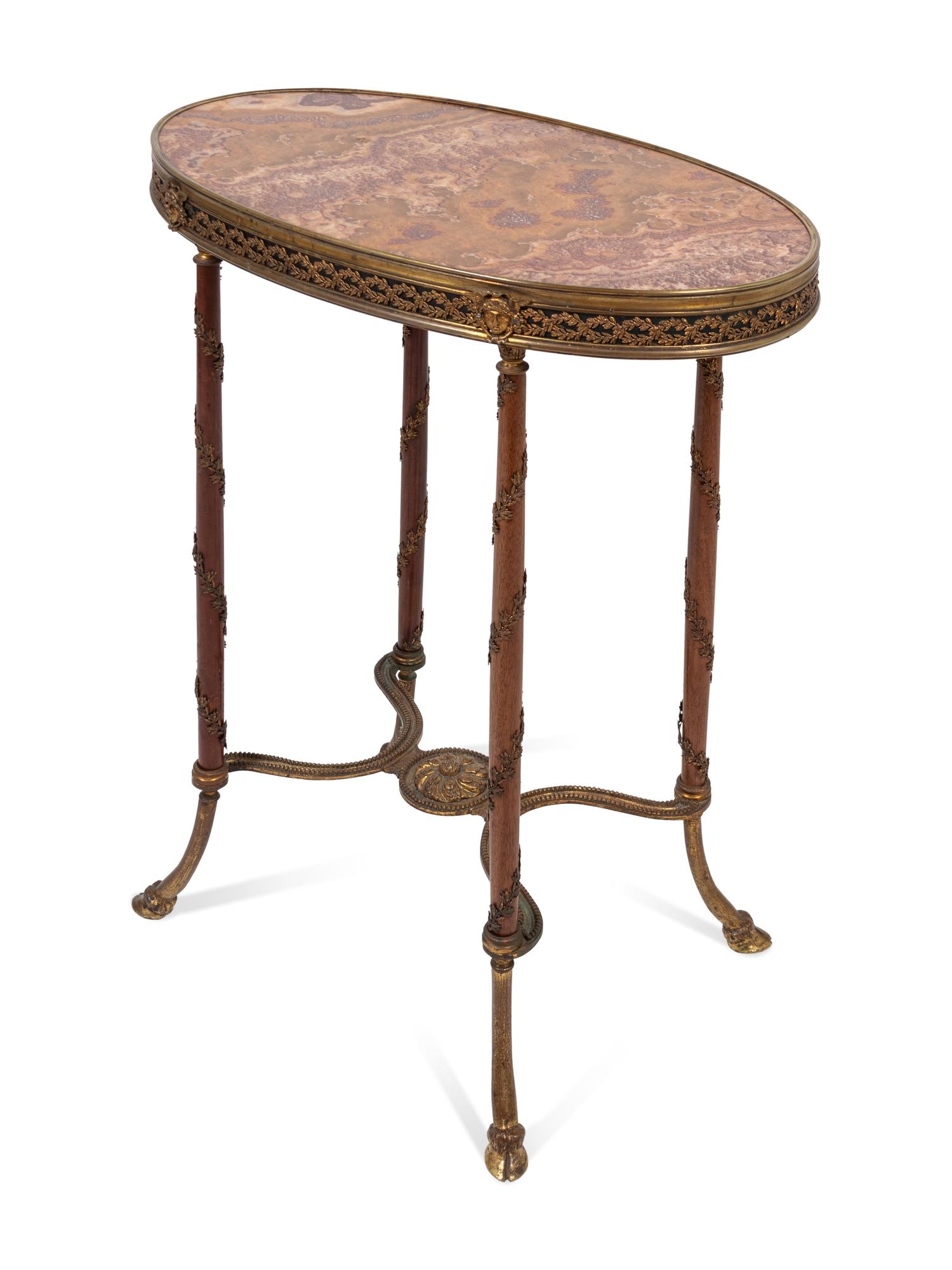 A Louis XVI Gilt-Metal-Mounted Gueridon