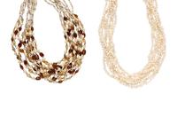 TWO KESHI PEARL NECKLACES