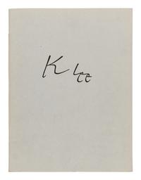 [KLEE, Paul (1879-1940)]. GROHMANN, Will. The Drawings of Paul Klee . New York: Curt Valentin, 1944.