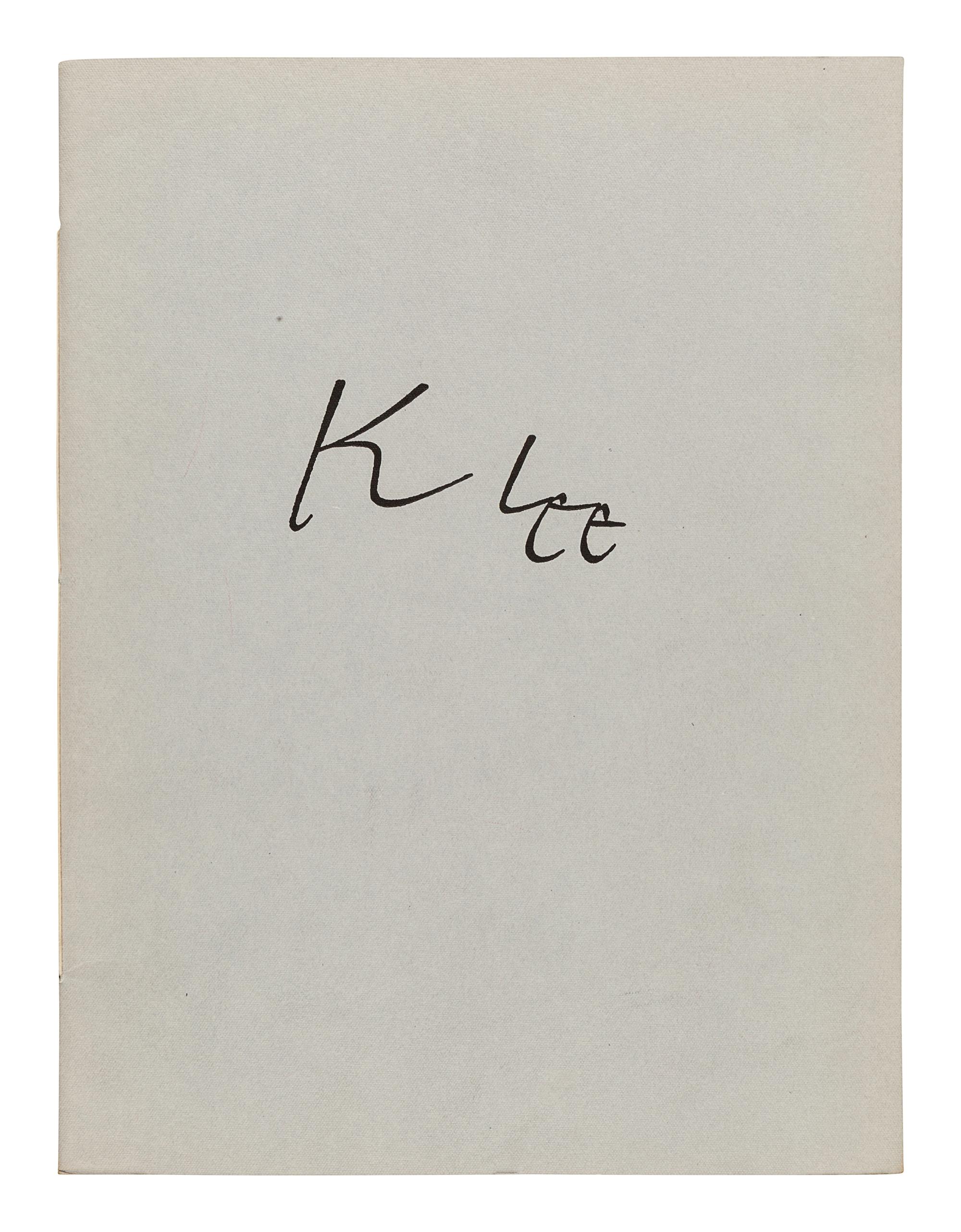 [KLEE, Paul (1879-1940)]. GROHMANN, Will. The Drawings of Paul Klee . New York: Curt Valentin, 1944.