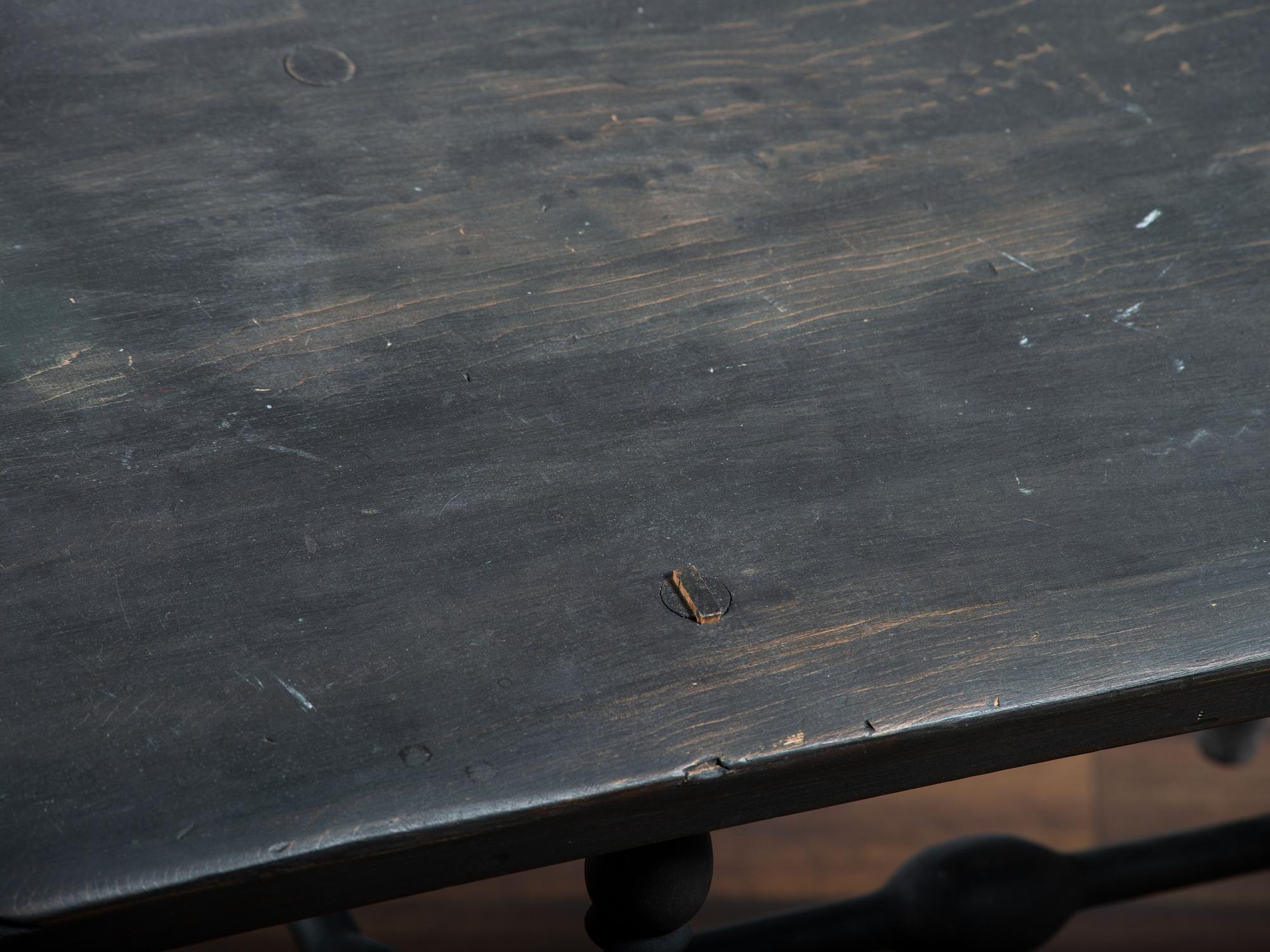 A Volute Carved Comb-Back Windsor Bench