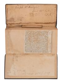 [FLAGS] -- [CIVIL WAR]. Group featuring a 35-star flag and the 1864 pocket diary of Captain Joseph McKnight, Co. E, 110th Ohio Volunteer Infantry, DOW following the Battle of the Wilderness.