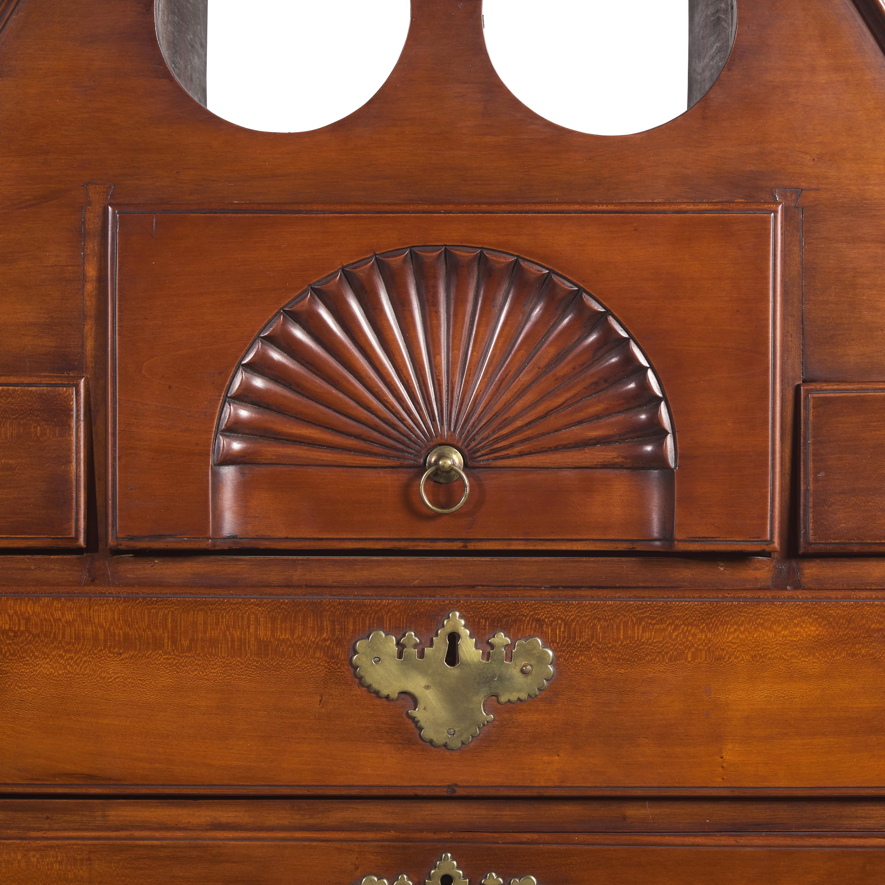 A Chippendale Cherry Chest-On-Chest