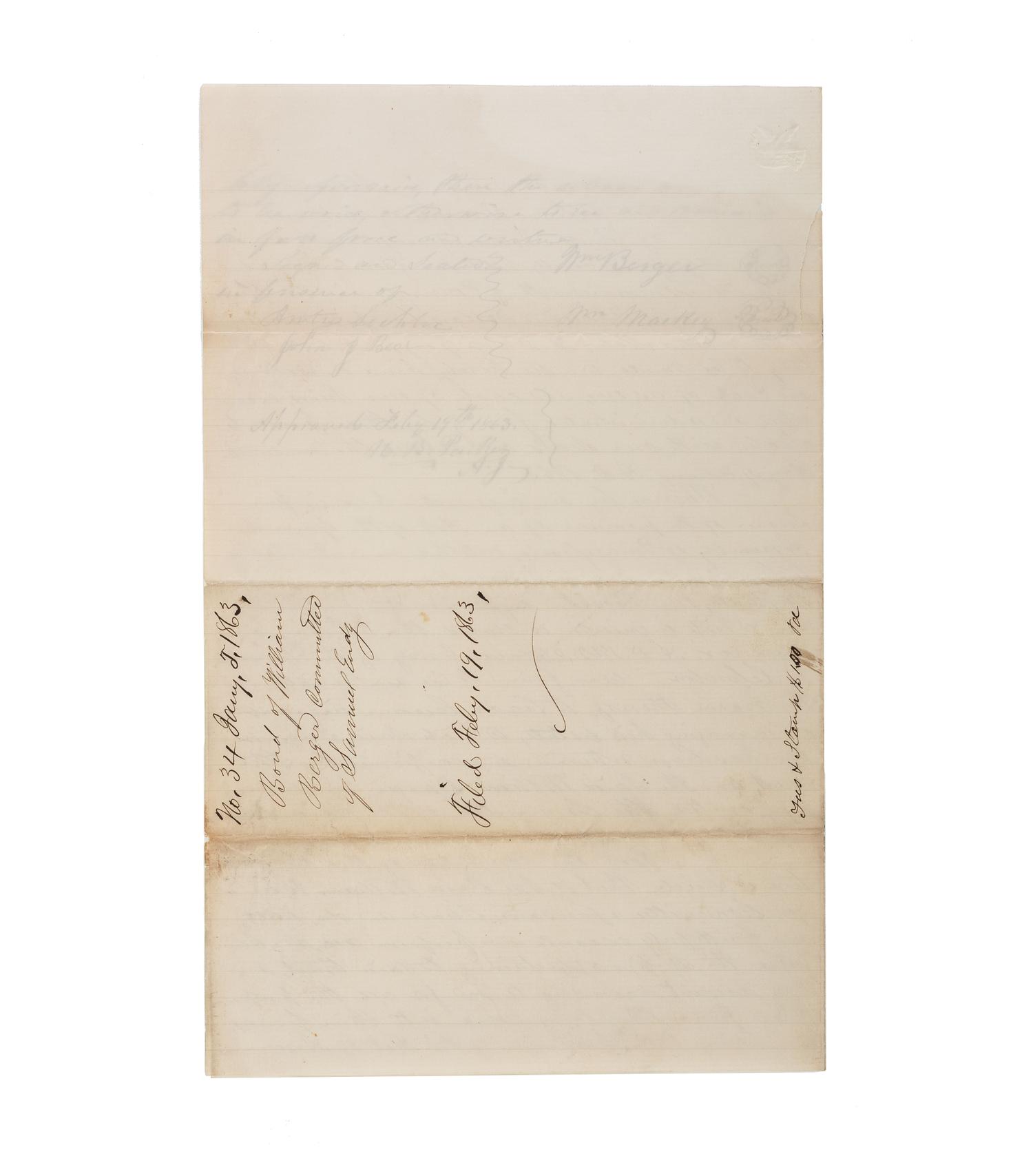 [CIVIL WAR]. A group of 11 Civil War documents from Maine, Pennsylvania, and Ohio.