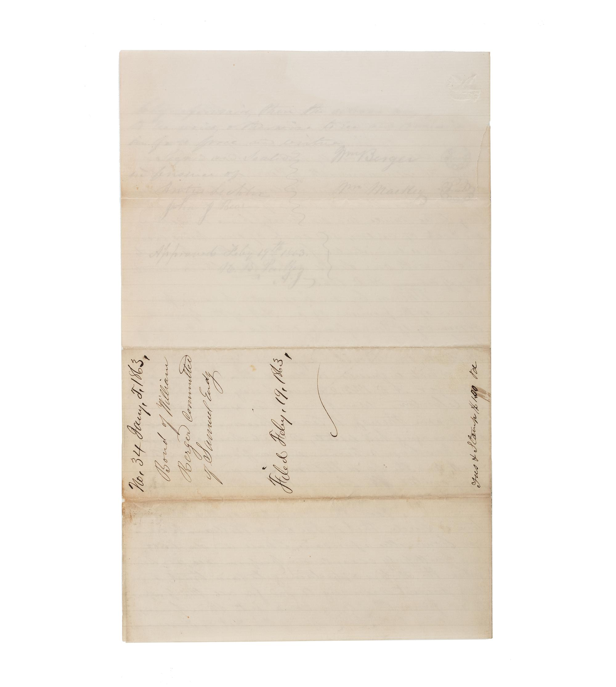 [CIVIL WAR]. A group of 11 Civil War documents from Maine, Pennsylvania, and Ohio.