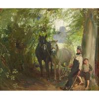 SIR ALFRED MUNNINGS (BRITISH 1878–1959) "TWO OF THEM"