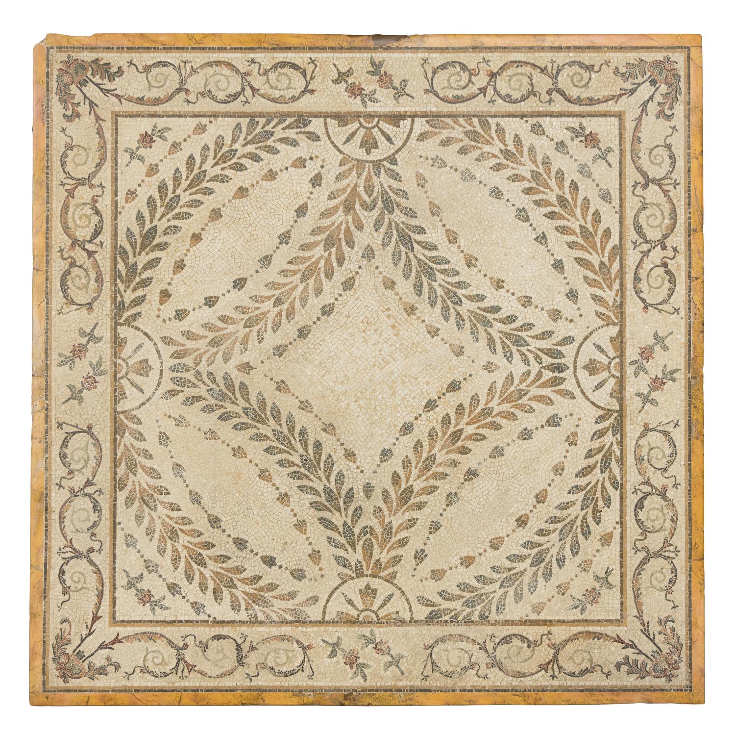 A Giallo Antico Marble 'Appia' Mosaic Table Top