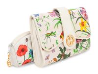 Gucci, Flora Print Bag & Pouch Set