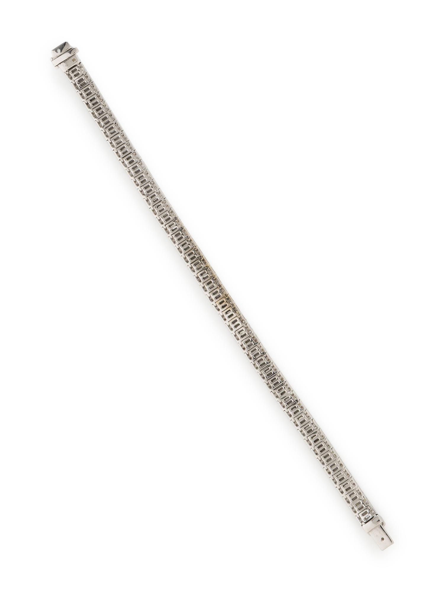 DIAMOND AND WHITE GOLD BRACELET