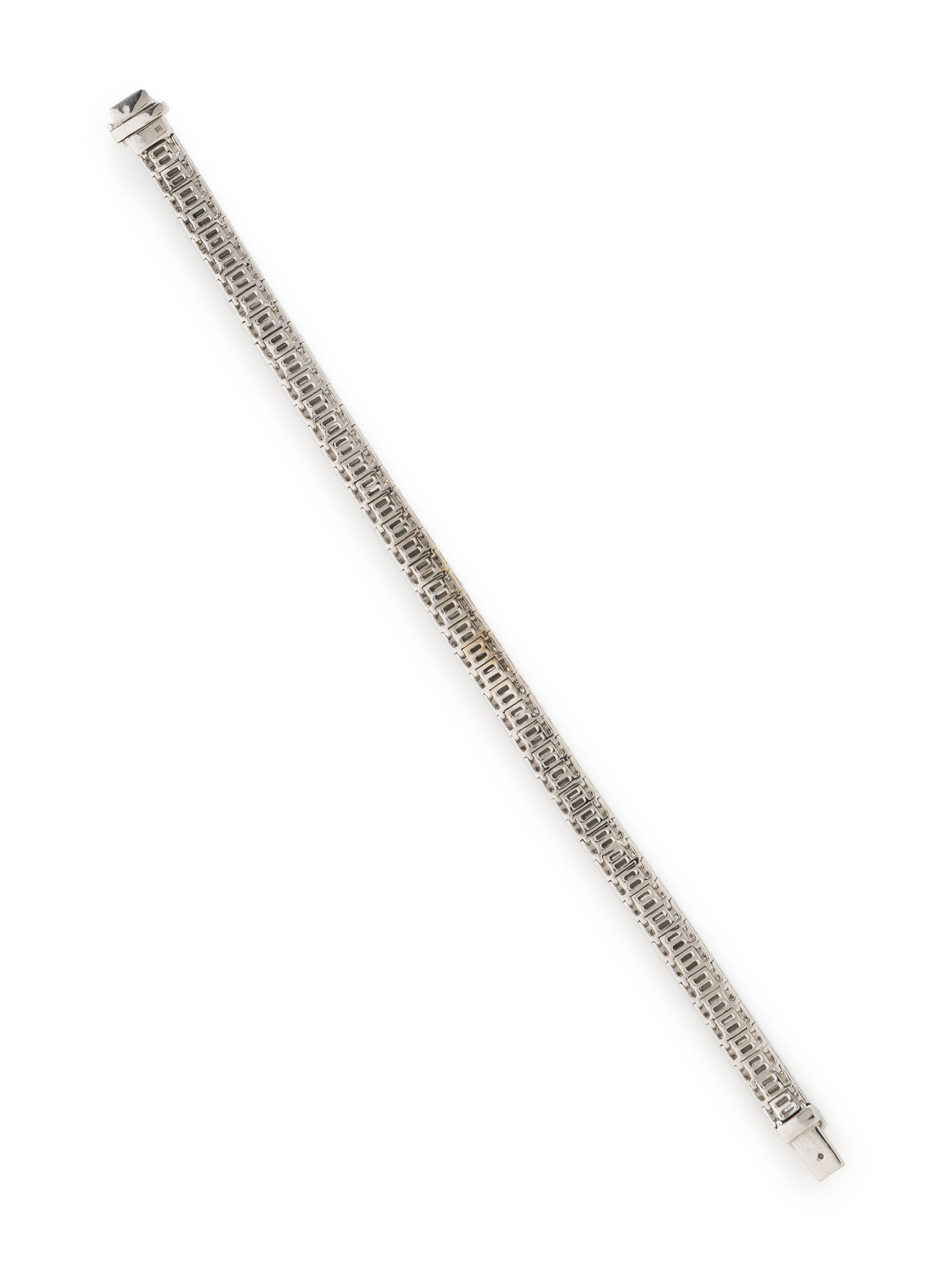 DIAMOND AND WHITE GOLD BRACELET