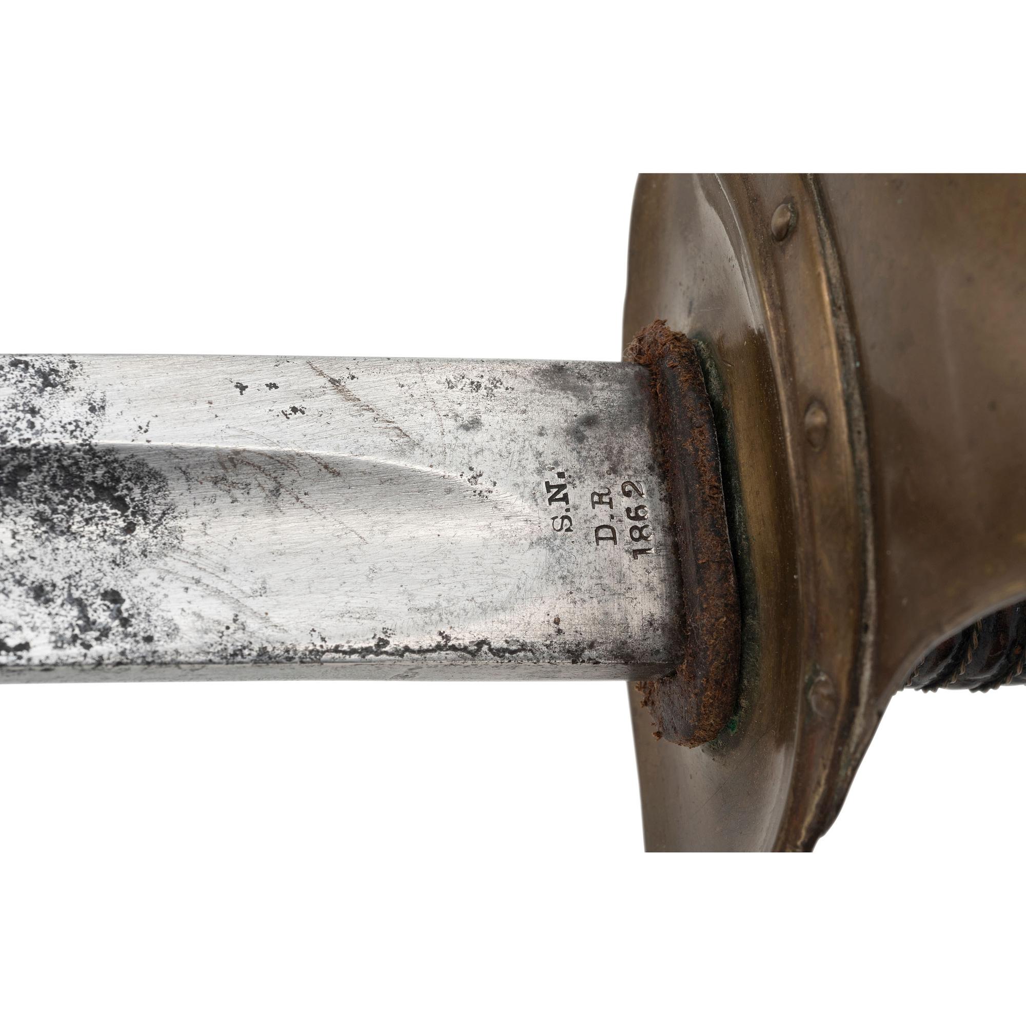 US Model 1860 Naval Cutlass by Ames with Scabbard