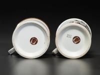 A Tinsmith and A Blacksmith's Porcelain Occupational Shaving Mugs