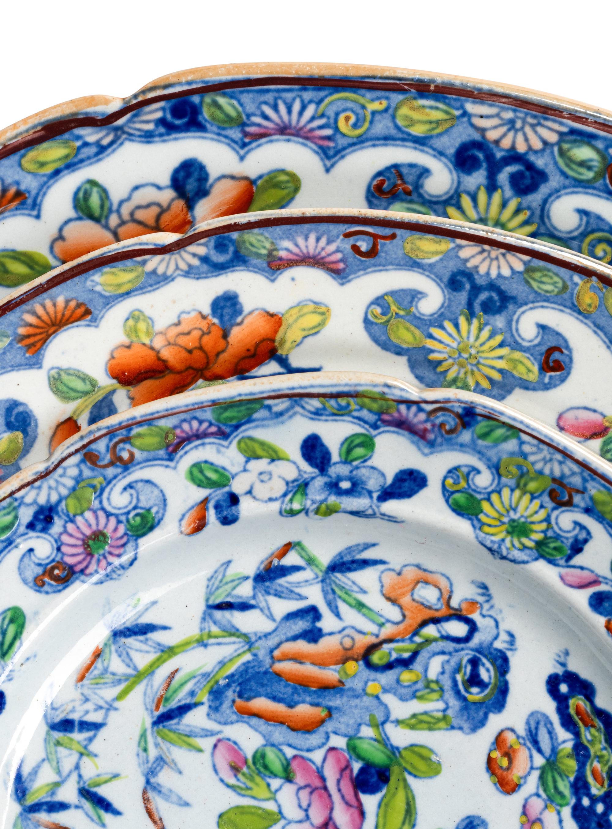 A Mason’s Bamboo Ironstone Dinner Service