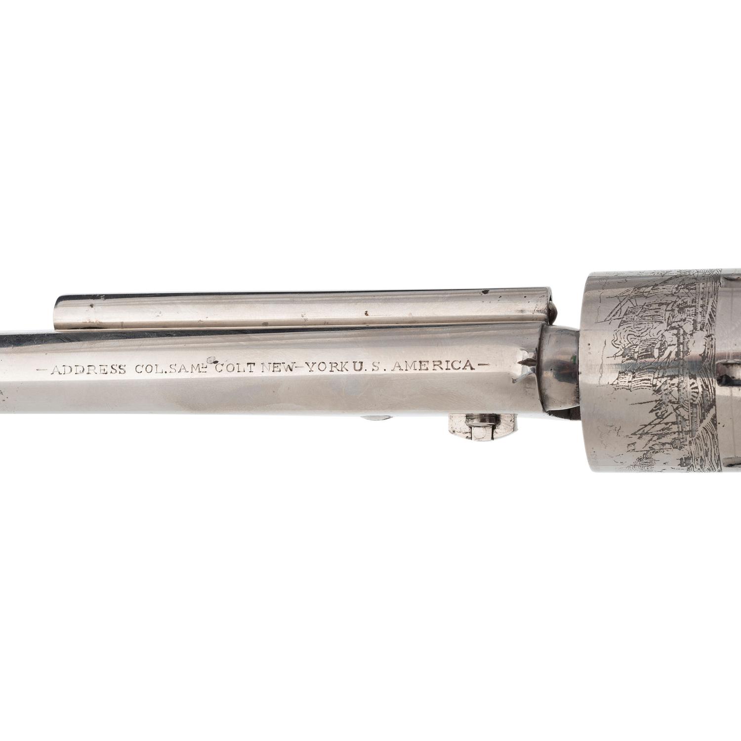 Re-Nickeled Colt Model 1871-72 Open Top Revolver