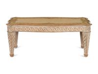 An Italian Cream-Painted and Parcel Gilt Cocktail Table