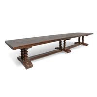 An Italian Oak Parquetry Refectory Table