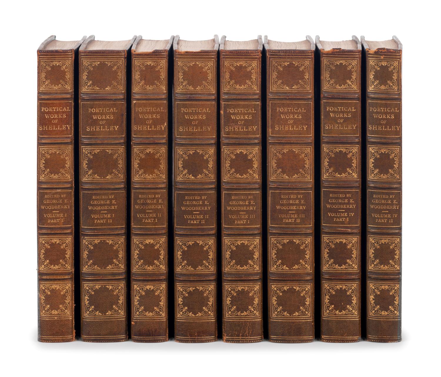 SHELLEY, Percy Bysshe (1792-1822). The Poetical Works . Cambridge, MA: The Riverside Press, 1892.