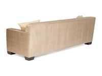 A Pair of Custom Silk Three-Cushion Sofas