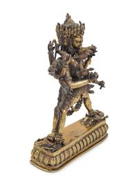 [APPROVED FOR DONATION] A Sino-Tibetan Gilt Bronze of Bodhisattva and Consort