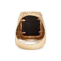 Onyx and Yellow Gold Ring