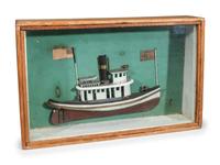 Three Miniature Ship Models