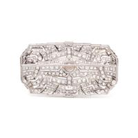 DIAMOND AND CULTURED PEARL BROOCH