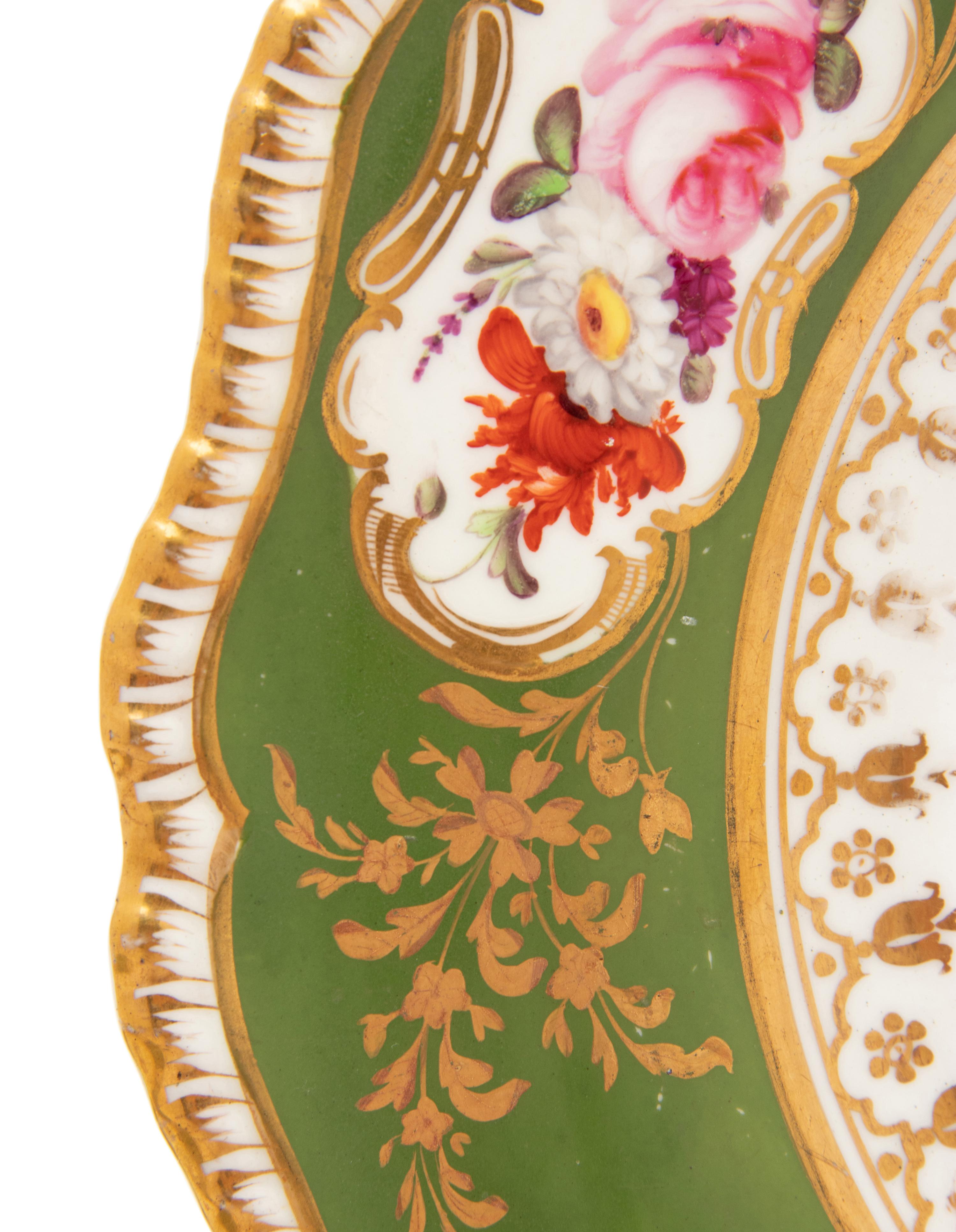 A Pair of Coalport Porcelain Dessert Plates