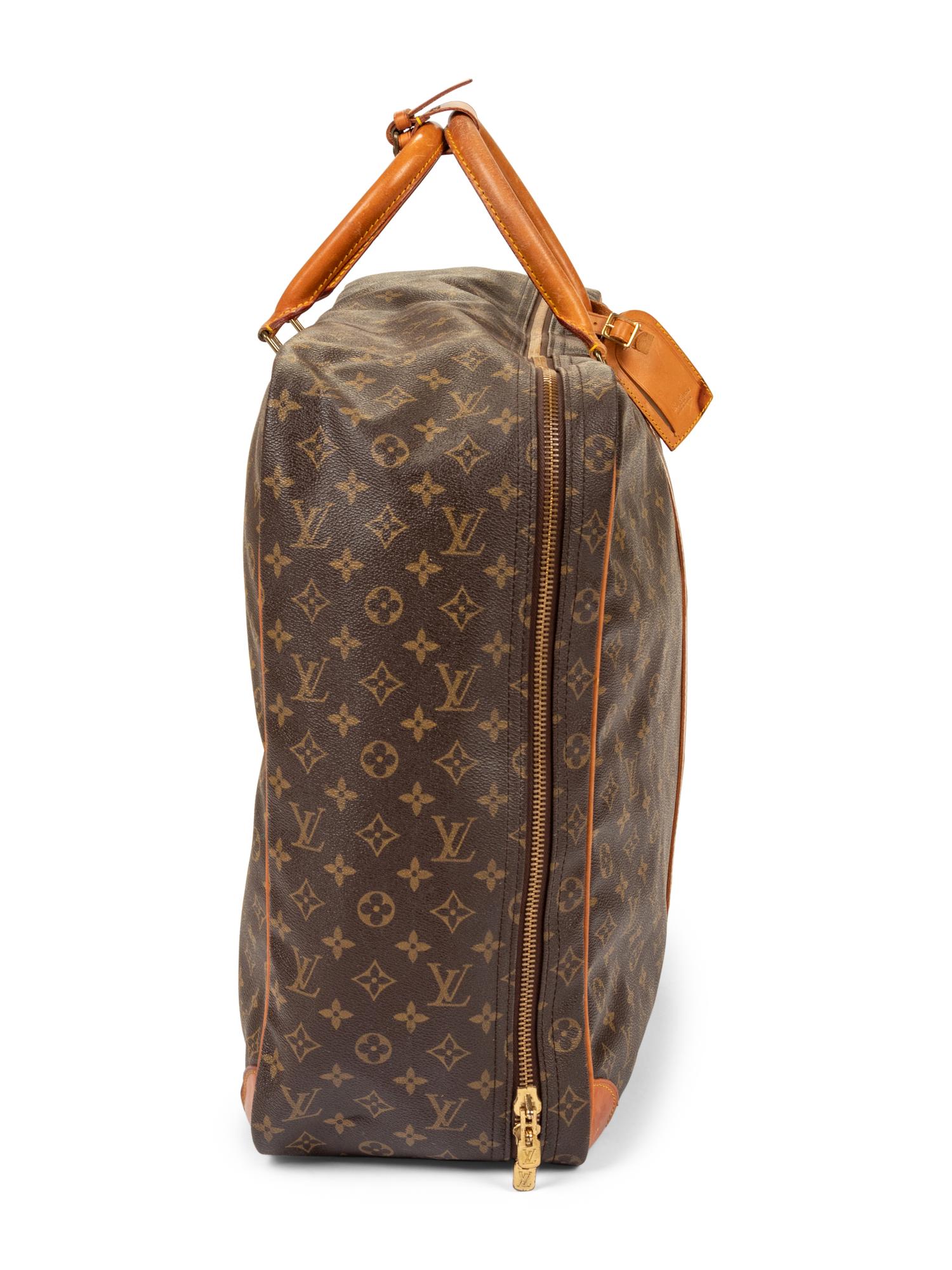 Two Louis Vuitton Luggage Items: One Garment Bag, One Soft Side Suitcase, 1987-89