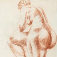Jan Matulka (American/Czech, 1890-1972) — Model, c. 1925