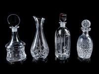 A Group of Four Cut Glass Decanters