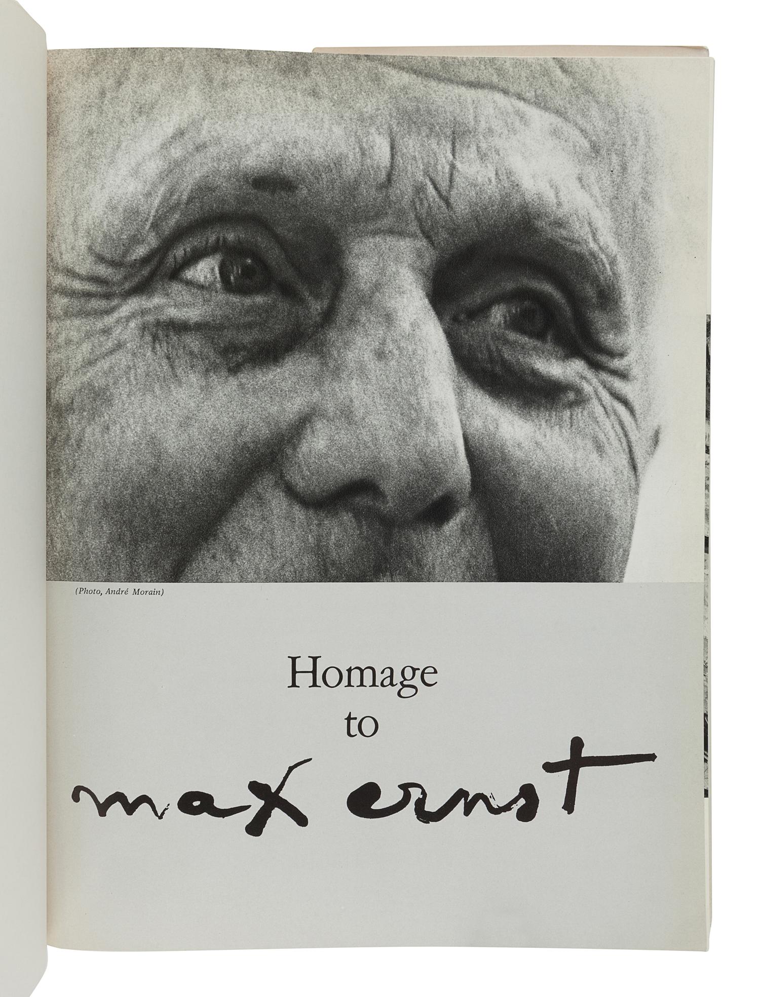 [ERNST, Max (1891-1976)]. Di San Lazzaro, G., editor. Homage to Max Ernst. Special issue of the XXe Siecle Review. New York: Tudor Publishing Co., 1971.
