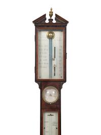 A George III Mahogany Stick Barometer