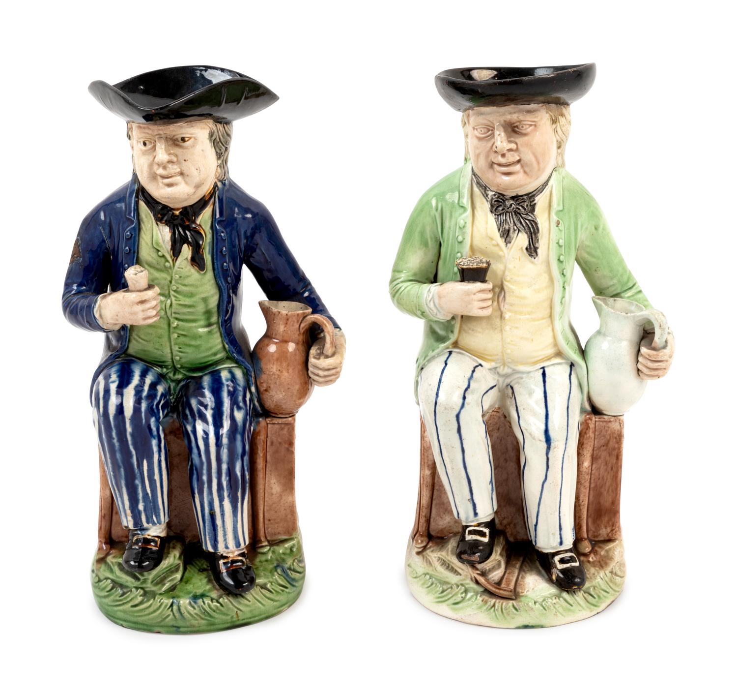 Two Ralph Wood Burslem Pottery 'Rodney's Sailor' Toby Jugs
